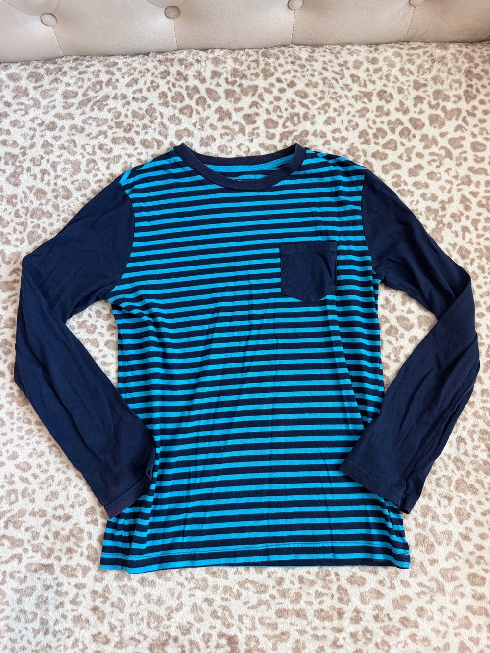 Circo Striped Long Sleeve Pocket Tee